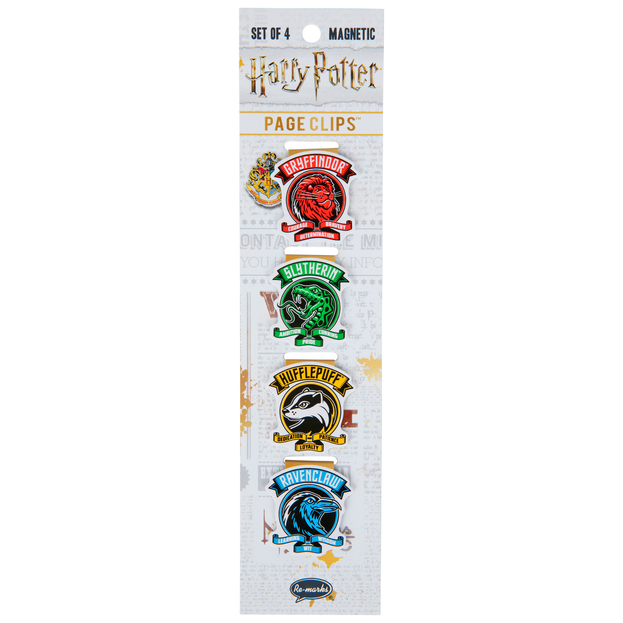 Harry Potter Chibi House Crests Magnetic Page Clips